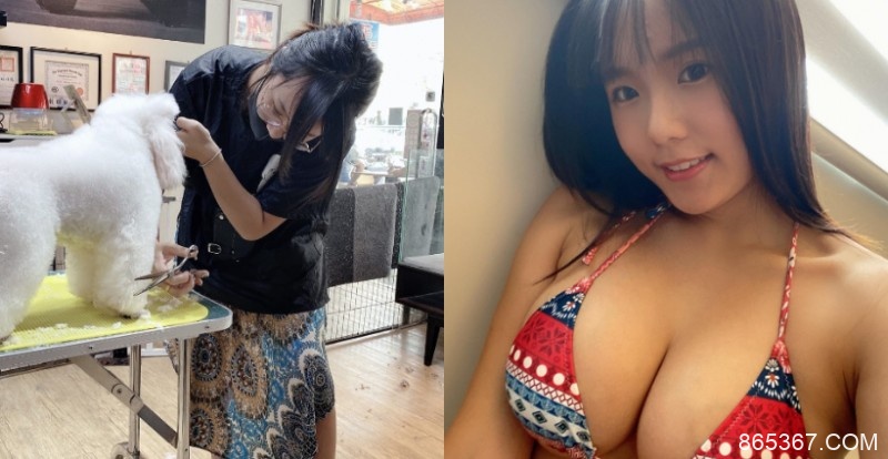 最強反差！正妹寵物美容師「Angela寶7」圍裙底下藏著巨乳身材