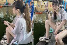 釣蝦場出沒馬尾正妹「李花fafa」是超搞怪美少女，用筆畫出「Ecup事業線」挑戰奶奶彈筆！-博狗扑克 蜗牛扑克 德州扑克跟我学