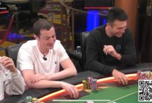 【EV扑克】毒王4小时内输2个百万底池,神秘玩家错误弃掉优胜牌,HCL游戏过于精彩!-博狗扑克 蜗牛扑克 德州扑克跟我学