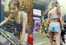 太猛了！網友瘋傳的「爆乳修車女工」臉書終於找到！隱藏在裡面的「大尺度照」才最猛-博狗扑克 蜗牛扑克 德州扑克跟我学