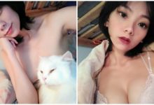 主子忠心護奴才！「性感正妹」上空抱貓皇巧妙遮點，好想跟那隻喵星人換位子啊！-博狗扑克 蜗牛扑克 德州扑克跟我学