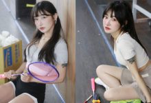 陽光羽球妹「梗梗」被麟洋激鬥志，細腰出場練到「腋下濕透」-博狗扑克 蜗牛扑克 德州扑克跟我学