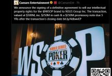 【EV扑克】重磅消息！GGPoker以5亿刀大手笔收购WSOP！线上金手链8/18荣耀开战-博狗扑克 蜗牛扑克 德州扑克跟我学