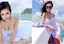 「白富美」遊艇出海羨煞旁人，小洋裝「曲線畢露」，風一吹形狀好明顯～-博狗扑克 蜗牛扑克 德州扑克跟我学