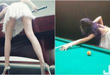 撞球間驚見「白皙長腿正妹」!超短裙下「美腿畢露」!誰還能專心打球啊!-博狗扑克 蜗牛扑克 德州扑克跟我学