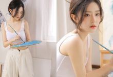 甜心妹子畫畫時「視角很誘惑」，「雪白美肌」讓人徹底著迷！-博狗扑克 蜗牛扑克 德州扑克跟我学