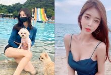 海邊的「細肩帶小姐姐」太辣了，「深溝微露」風景實在太美好！-博狗扑克 蜗牛扑克 德州扑克跟我学