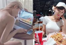 太熱只好脫了!「E奶巨乳妹」想散熱 奶球直接放上桌降溫!-博狗扑克 蜗牛扑克 德州扑克跟我学