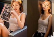 妹子在家好放鬆!白色小背心「貼奶」形狀好圓,白嫩大腿也露出來啦!-博狗扑克 蜗牛扑克 德州扑克跟我学