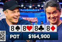 【EV扑克】8888!翻牌天四条遇上河牌顺,香港金融大亨拿下6位数底池-博狗扑克 蜗牛扑克 德州扑克跟我学