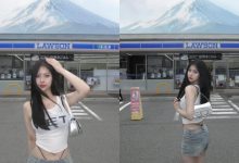 富士山便利店能拍照了！「世新大學正妹」露黑色小丁穿搭清涼超搶鏡！-博狗扑克 蜗牛扑克 德州扑克跟我学