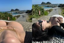 橫看成嶺側成峰！巨乳妹「艾妃」應景合影，網嗨揪團來爬山！-博狗扑克 蜗牛扑克 德州扑克跟我学