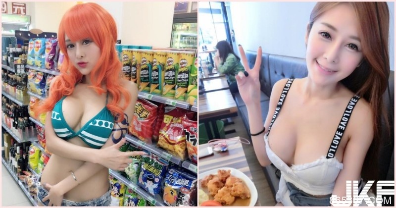 便利商店驚見「超兇娜美」乳量有夠狂！超火辣「爆乳身材」引瘋傳…