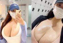 目測 H 罩杯！韓國口罩妹愛自拍，健身完身體濕答答也要造福網友-博狗扑克 蜗牛扑克 德州扑克跟我学