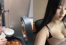 正妹寵物美容師「Angela寶7」防疫在家爆乳料理「牛肉奶麵」-博狗扑克 蜗牛扑克 德州扑克跟我学