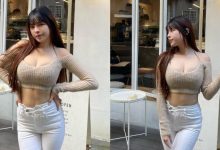 後山咖啡店門站兇猛正妹「羊ㄦ 」，「撐爆毛衣」又顯超瘦腰間！-博狗扑克 蜗牛扑克 德州扑克跟我学