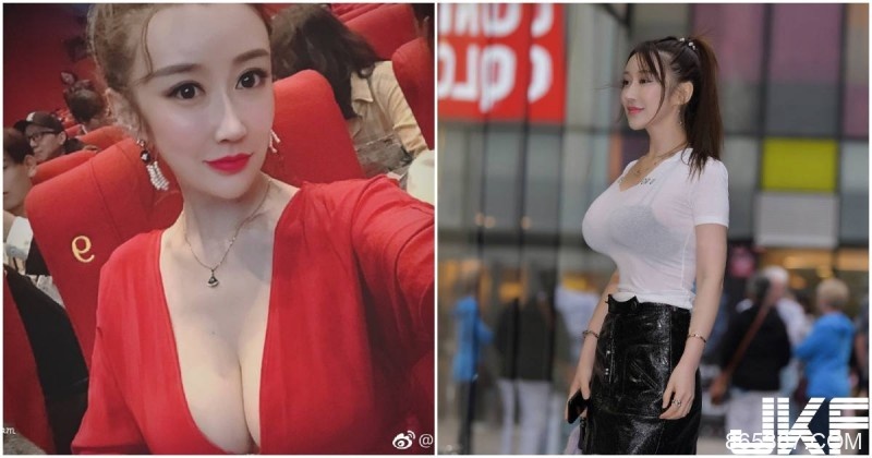 中國第一天然美胸～爆乳中路大開，走在路上「胸部好沈重喔」