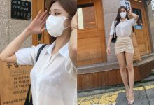 「韓國長腿妹」窄裙撩到神祕線,連白襯衫也透出心機點!-博狗扑克 蜗牛扑克 德州扑克跟我学