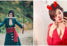 地表最胸三刀流！「爆乳正妹」變身最強劍士，胸前風景也是殺傷力十足！-博狗扑克 蜗牛扑克 德州扑克跟我学