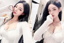 嫵媚正妹「蕾絲裝深溝外露」,「水嫩美乳」好挑逗呀!-博狗扑克 蜗牛扑克 德州扑克跟我学