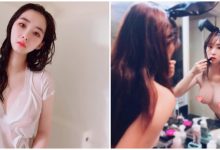 在家就是要裸體!「巨乳正妹」化妝時候也要裸體,濕身上衣兩點清晰可見!-博狗扑克 蜗牛扑克 德州扑克跟我学