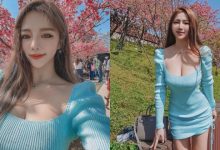 這樣賞花可以嗎？美乳正妹「Dora」低胸洋裝春遊，網友驚呼：長輩快曬傷了吧！-博狗扑克 蜗牛扑克 德州扑克跟我学