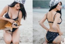 沙灘驚見「爆奶妹玩狗」！比基尼下「渾圓雙球」太豐滿！背影蜜桃臀也沒在客氣啊！-博狗扑克 蜗牛扑克 德州扑克跟我学