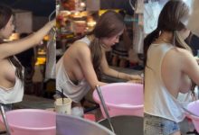 愛玉冰攤老闆娘大露側乳攬客 超啷吊嘎有助夏天散熱!-博狗扑克 蜗牛扑克 德州扑克跟我学
