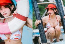 小隻馬「容容」櫻桃比基尼遊海邊,「前凸後翹」曲線超誘人!-博狗扑克 蜗牛扑克 德州扑克跟我学