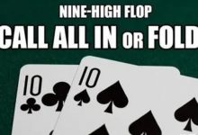 【EV扑克】口袋10在9高翻牌面被全压，跟注还是弃牌？-博狗扑克 蜗牛扑克 德州扑克跟我学