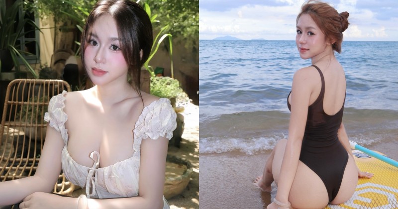 越南正妹辣秀「白嫩蜜桃」,前後都有「雪白肉肉」曲線太犯規!