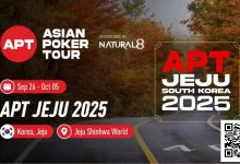 【EV扑克】2025APT济州｜主赛创韩国赛史新里程碑，中国台湾牌手Yu Hsiang Huang领跑Day2-博狗扑克 蜗牛扑克 德州扑克跟我学