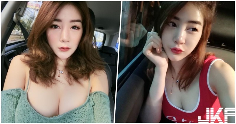 正妹坐車「快大面積走光」,「超渾圓大奶」讓大家都想開車載她了!