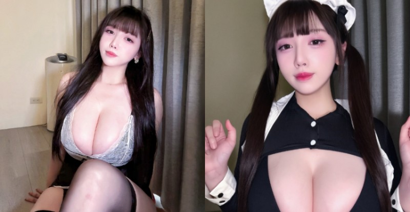 正妹遊戲實況主《涵涵》爆乳發文：颱風大得離譜，我也是