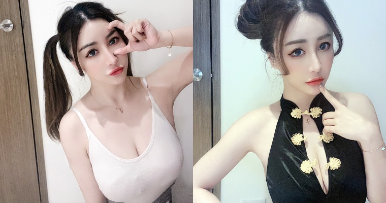 JKF 女郎「李萱」生日曬「挖洞裝」美照！G 級好身材吸上萬老司機追蹤