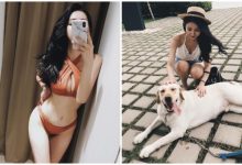 「爆乳正妹」完美身材太火辣！連汪星人也抵擋不住的終極魅力，讓人好想當那隻狗！-博狗扑克 蜗牛扑克 德州扑克跟我学