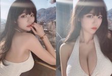 迷人大胸辣妹「放送大車頭燈」，魅惑深V辣照「等級好高喔」！-博狗扑克 蜗牛扑克 德州扑克跟我学