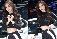 車展中「超可愛小蠻腰正妹」，「性感車頭燈」讓人特別動心！-博狗扑克 蜗牛扑克 德州扑克跟我学