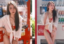 「比基尼辣妹」乳擋販賣機，「彈嫩猛溝」讓人超想來杯厚奶茶！-博狗扑克 蜗牛扑克 德州扑克跟我学