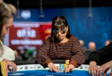 【EV扑克】九年不打牌，一打就是第35名！她紧张到脚悬空，但全世界以为她很淡定-博狗扑克 蜗牛扑克 德州扑克跟我学