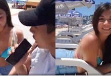 最強搭訕法！海邊攔截「比基尼辣妹」要求親密接觸，「手技滿分」妹子叫好！-博狗扑克 蜗牛扑克 德州扑克跟我学