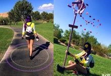 巨乳coser寶可夢訓練師玩《Pokemon Go》自帶三次元超逼真灑花特效-博狗扑克 蜗牛扑克 德州扑克跟我学
