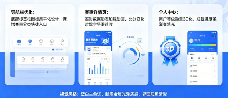 盘点开云体育那些令人惊艳的UI更新细节