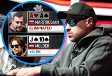 【EV扑克】这是什么天谴局！连续两把AA被河杀，堪称WSOP最惨泡沫男-博狗扑克 蜗牛扑克 德州扑克跟我学