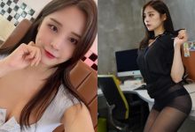 好大膽的正妹OL！辦公室裡裙子捲起露出「透膚黑絲」，超色氣舉動想當她同事-博狗扑克 蜗牛扑克 德州扑克跟我学