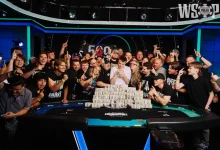 【EV扑克】WSOP主赛事单挑J3o抓诈同花，英雄式跟注还是世纪自杀？-博狗扑克 蜗牛扑克 德州扑克跟我学