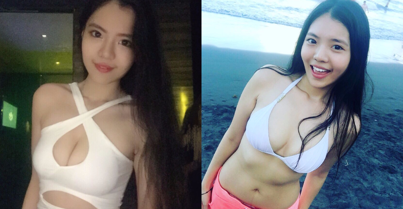 清新妹子「雄偉實力」深藏不露　比基尼太火辣！兩顆嫩乳又大又圓…
